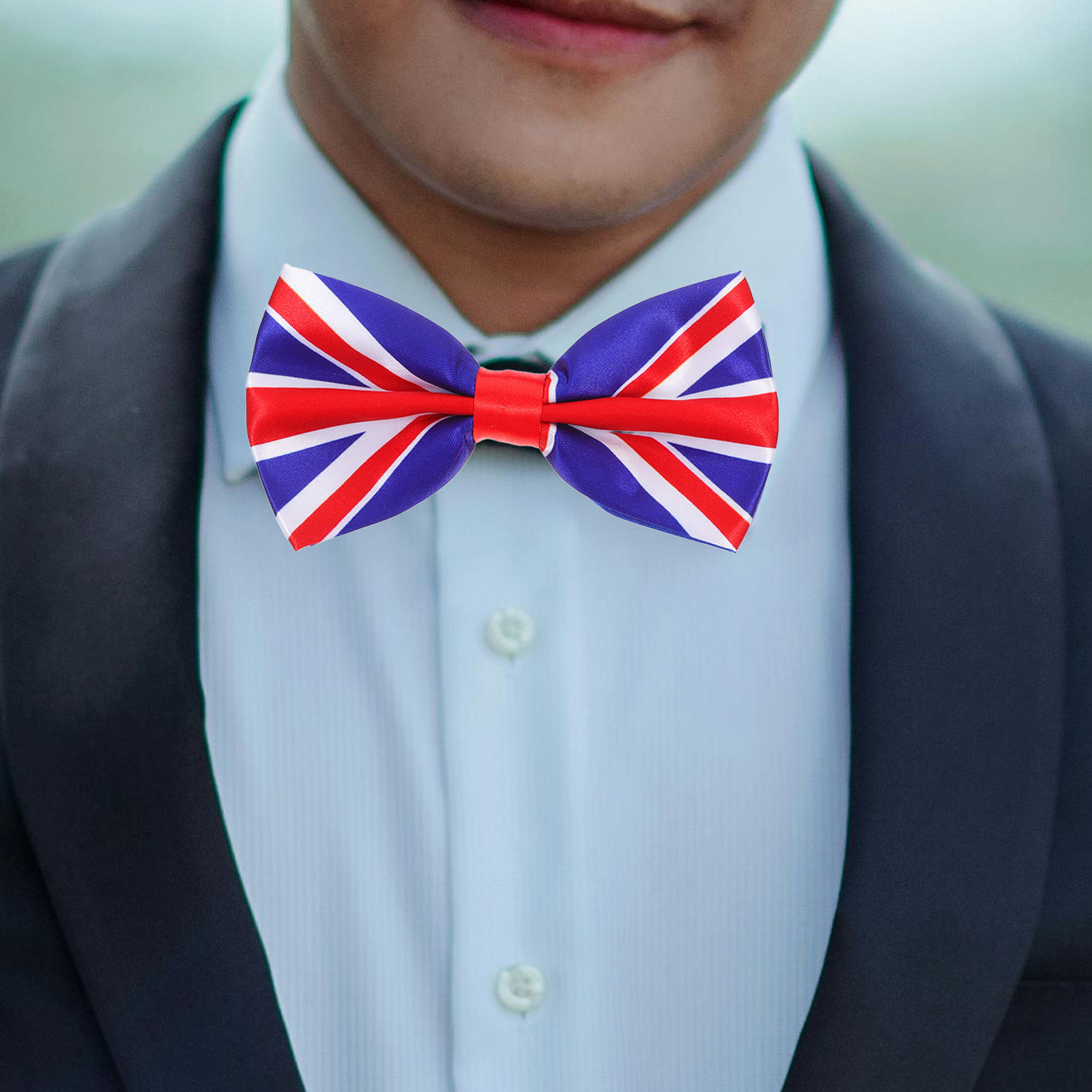 Men'S Formal Wear For Graduation - British Patriotic Bow Tie for Men