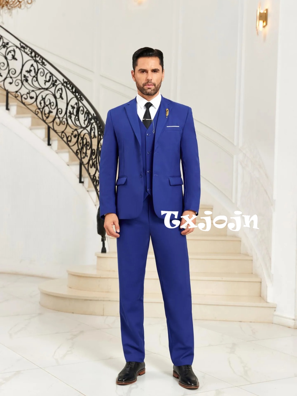 Men Formal Wear Outfits - New Blue Men's Slim Fit Suits