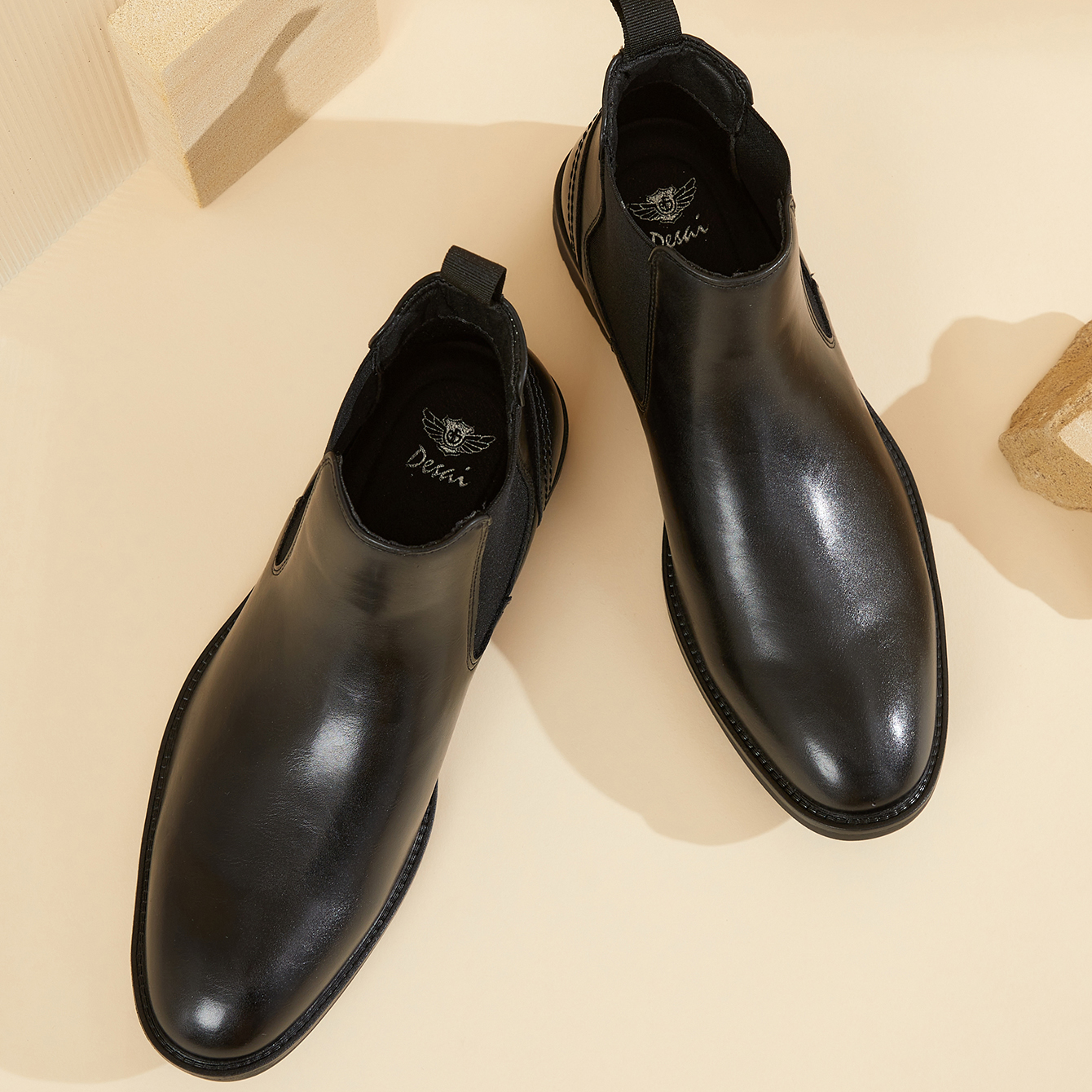 Men Leather Chelsea Boots Slip - Men'S Style Formal Wear ulasan dan harga