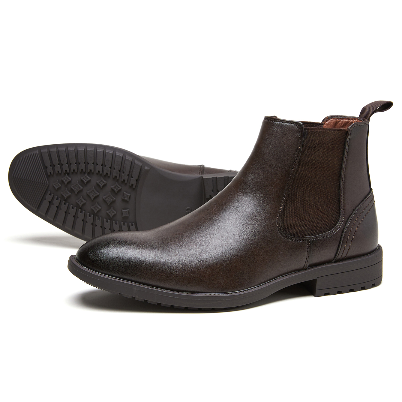 Men Leather Chelsea Boots Slip - Men'S Style Formal Wear ulasan dan harga
