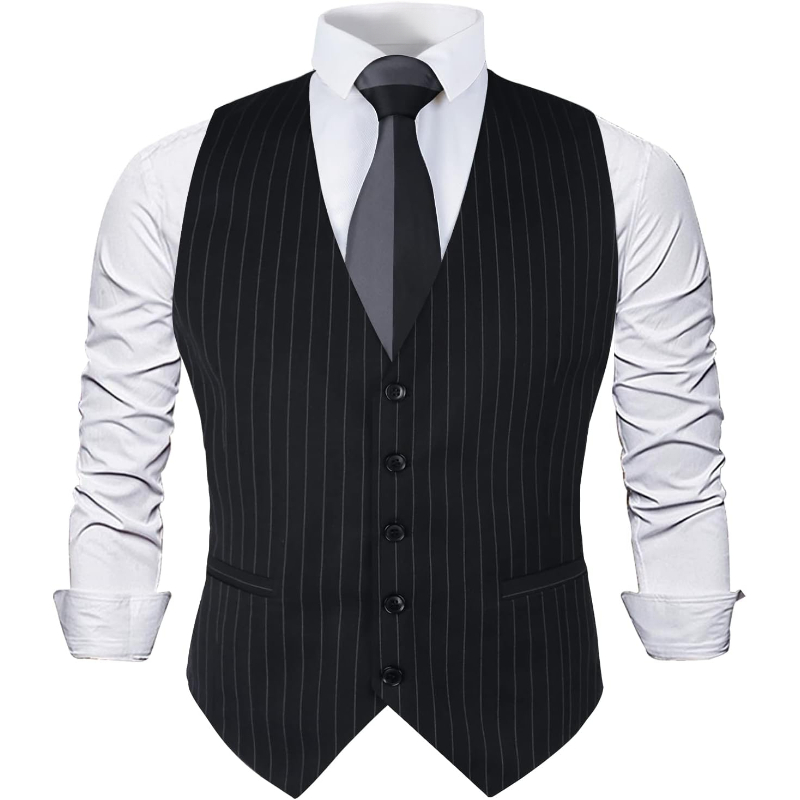 Mens Pinstripe Business Suit V - Men Formal Wear Dress ulasan dan harga