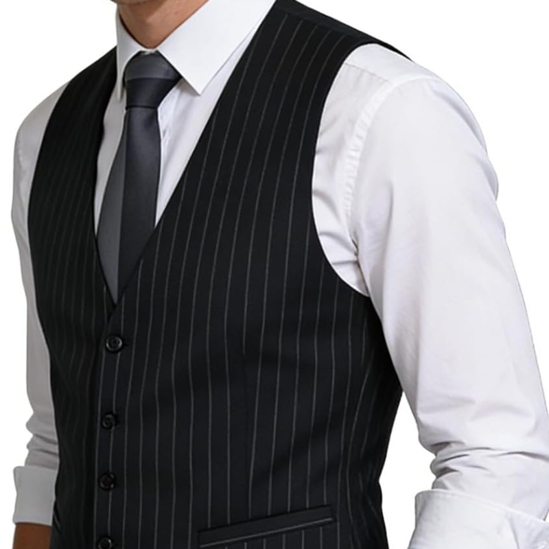 Mens Pinstripe Business Suit V - Men Formal Wear Dress ulasan dan harga