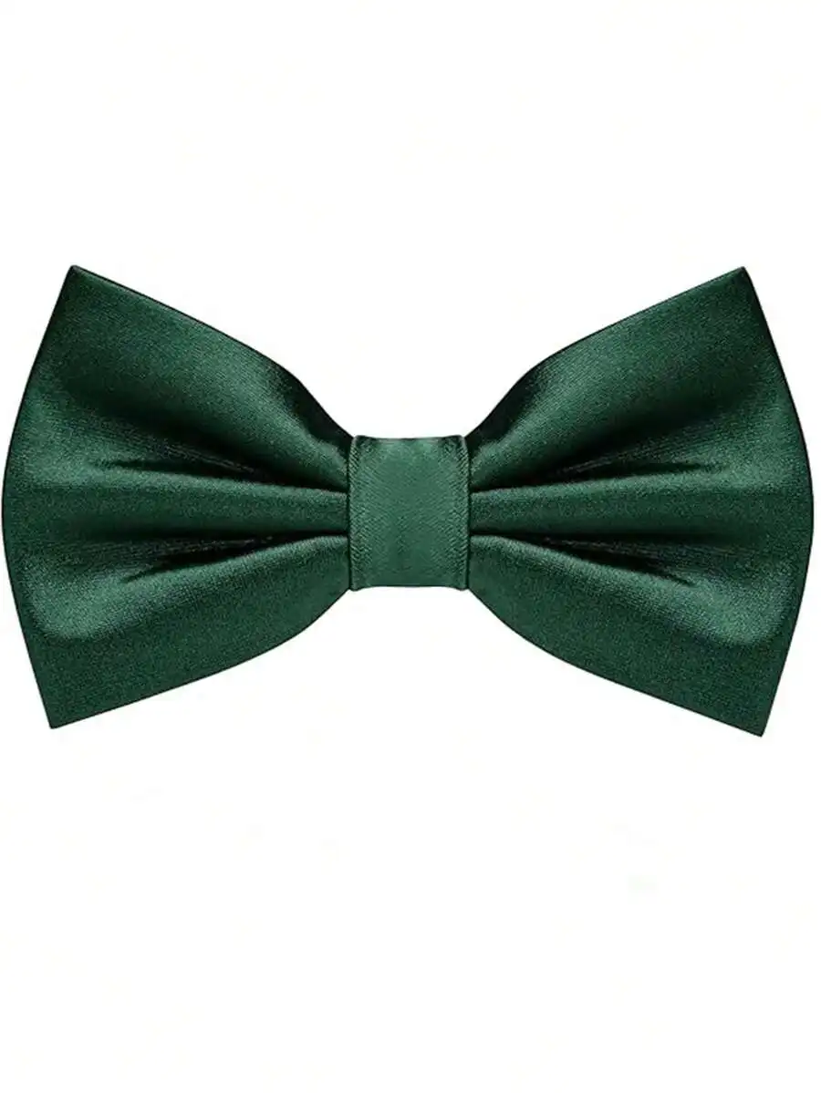 Mens Solid Green Satin Bow Tie - Mens Formal ulasan dan harga