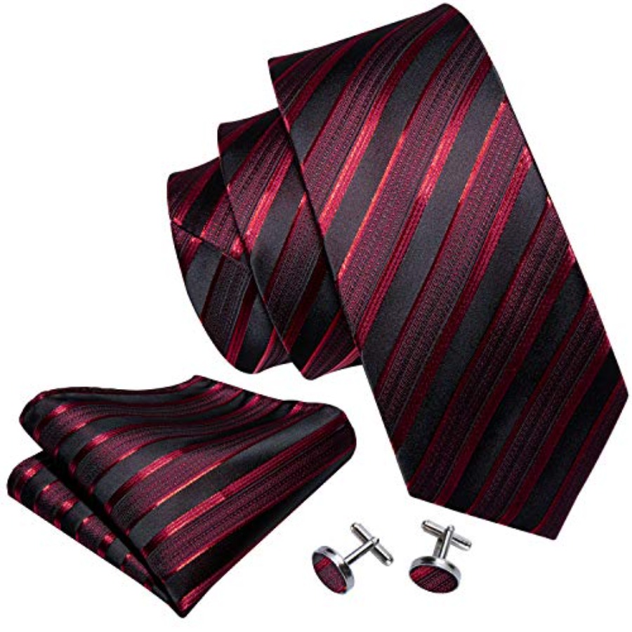 Tie Sets for Men Silk Stripe N - Mens Formal ulasan dan harga