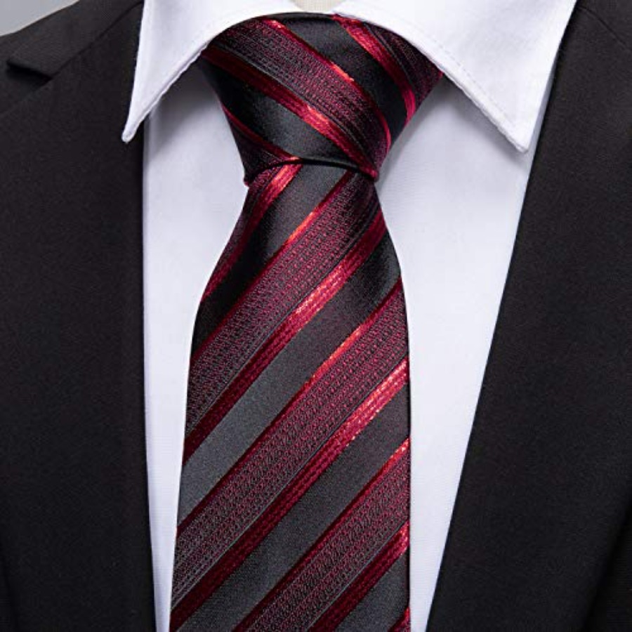 Tie Sets for Men Silk Stripe N - Mens Formal ulasan dan harga