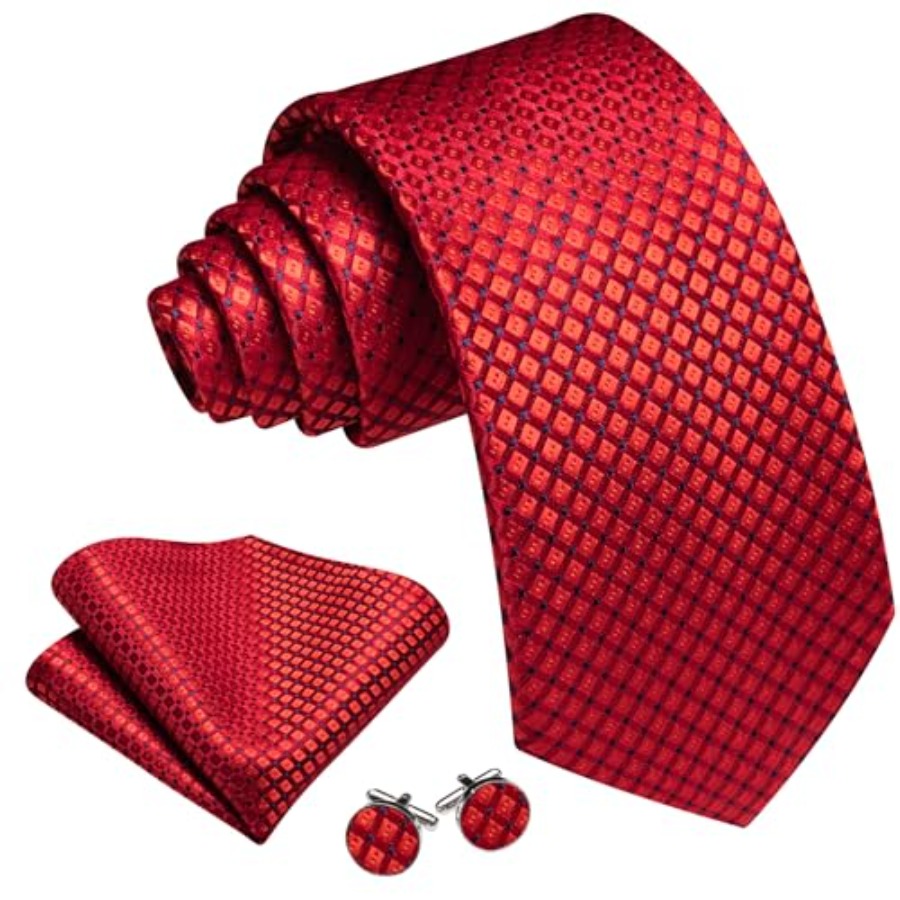 Men Plaid/Striped Ties Set Sil - Mens Formal ulasan dan harga