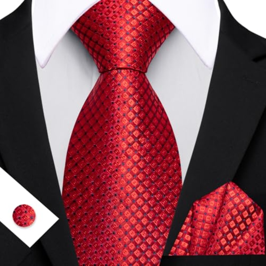 Men Plaid/Striped Ties Set Sil - Mens Formal ulasan dan harga