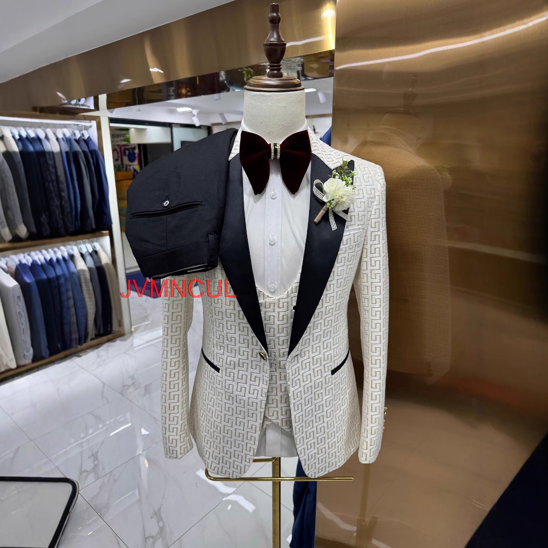 Men's 2026 Printed 3 Piece Sui - Men Formal Wear Outfits ulasan dan harga