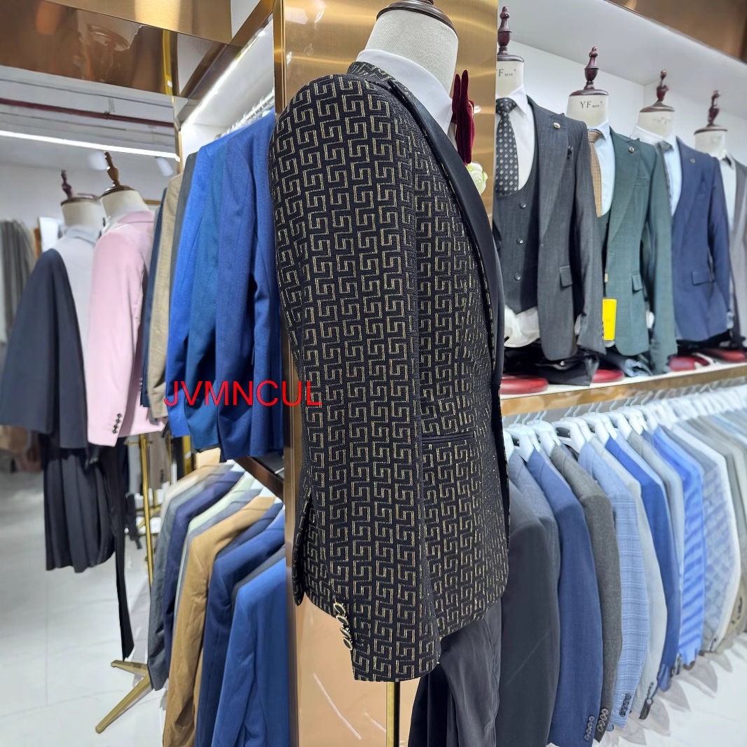 Men's 2026 Printed 3 Piece Sui - Men Formal Wear Outfits ulasan dan harga