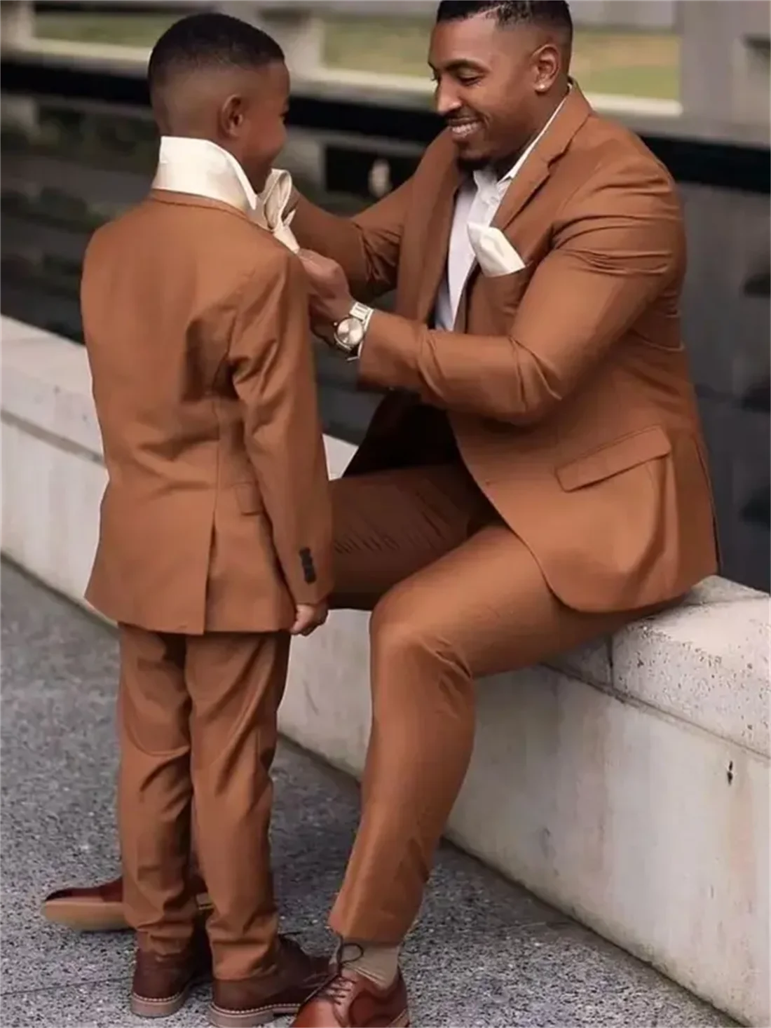2 Pieces Dark Brown Men Suits  - Men Formal Wear Outfits ulasan dan harga