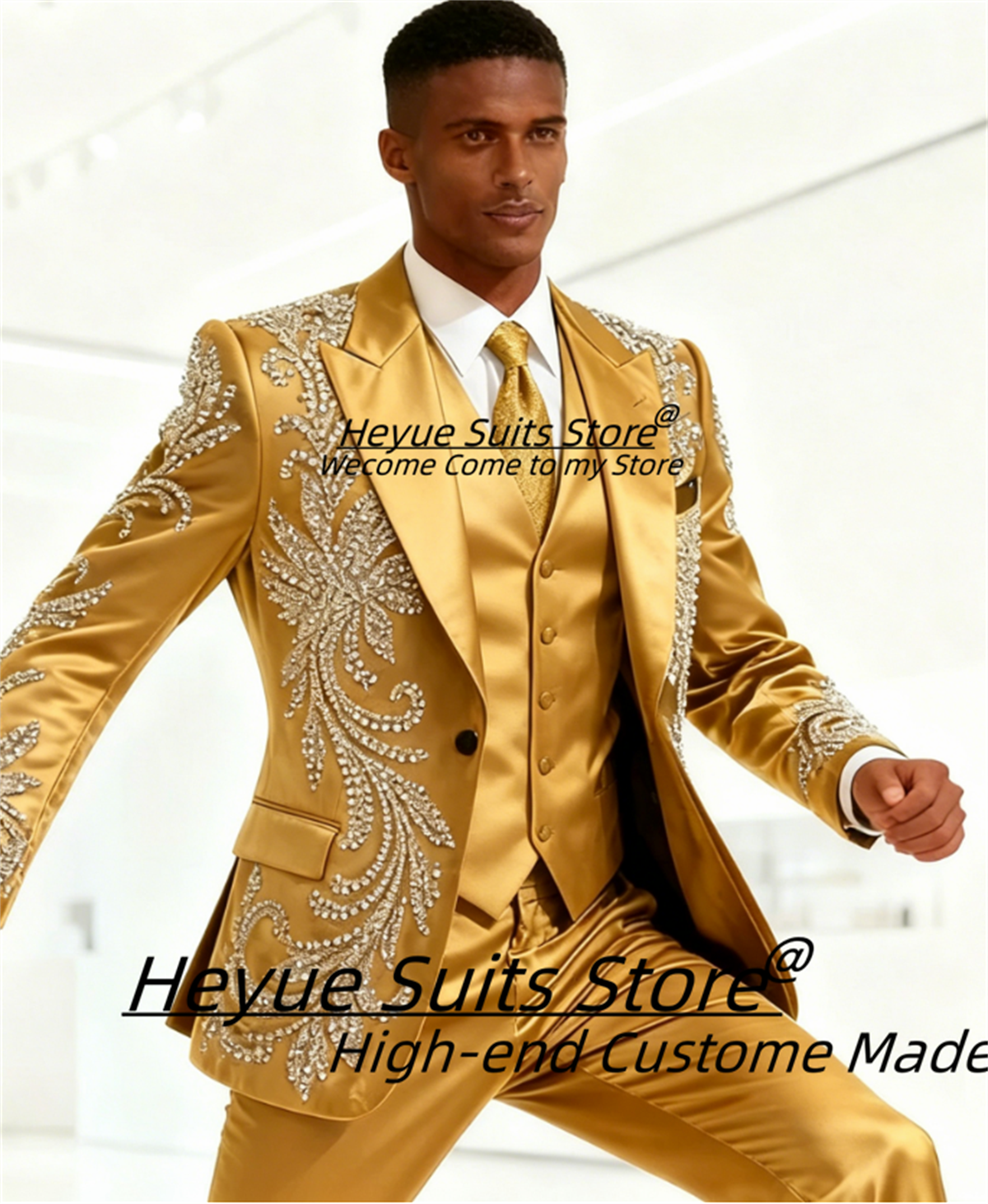 High End Customized Men Suit L - Men Formal Wear Coat ulasan dan harga