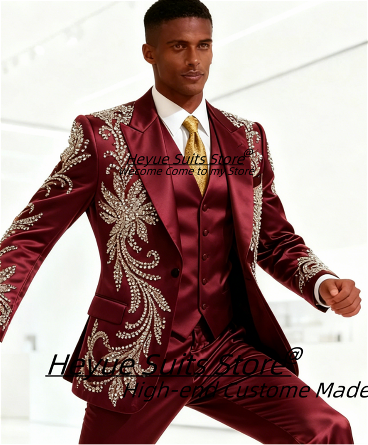 High End Customized Men Suit L - Men Formal Wear Coat ulasan dan harga