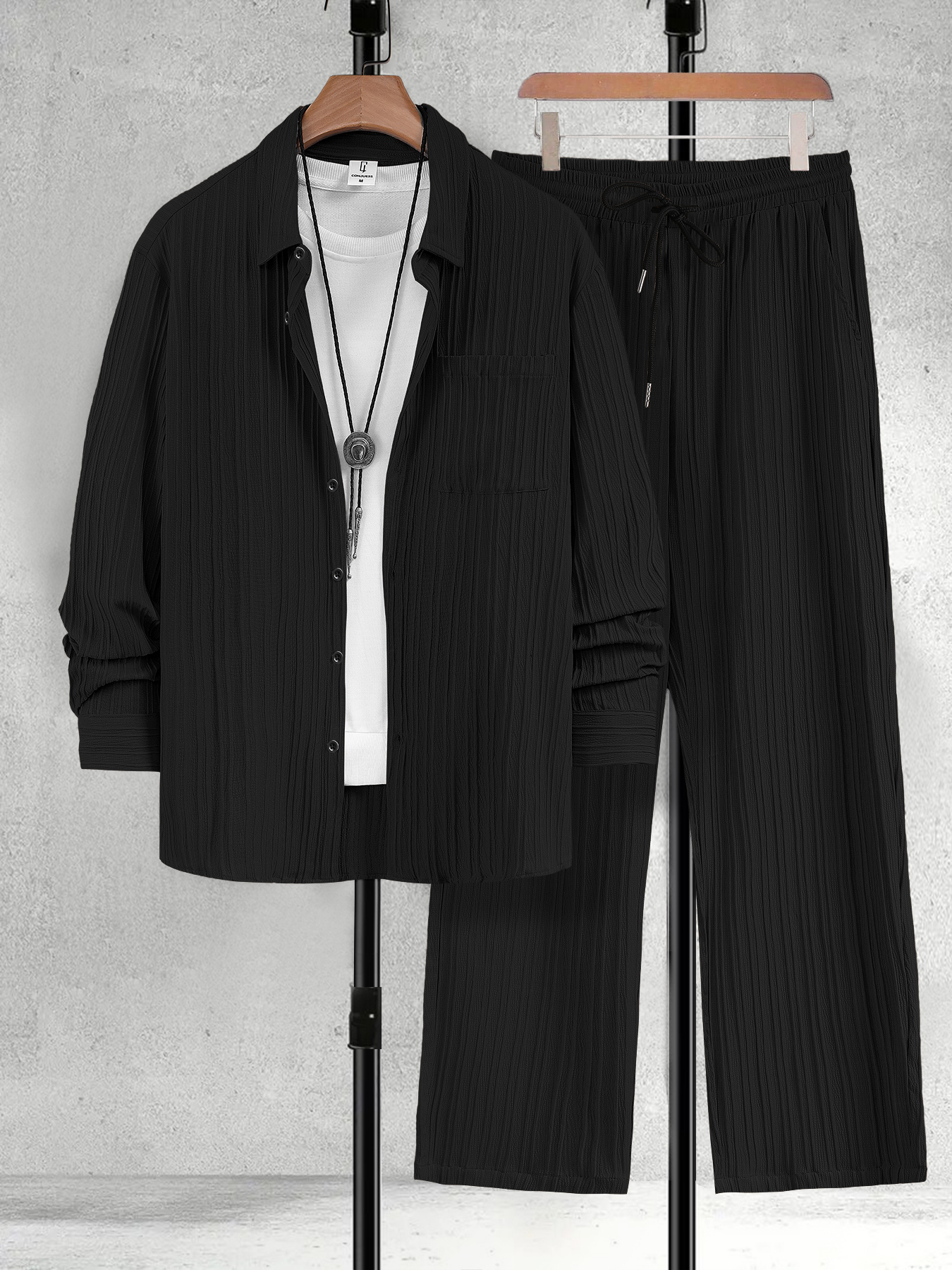 Men's Spring Autumn Solid Colo - Mens Formal ulasan dan harga
