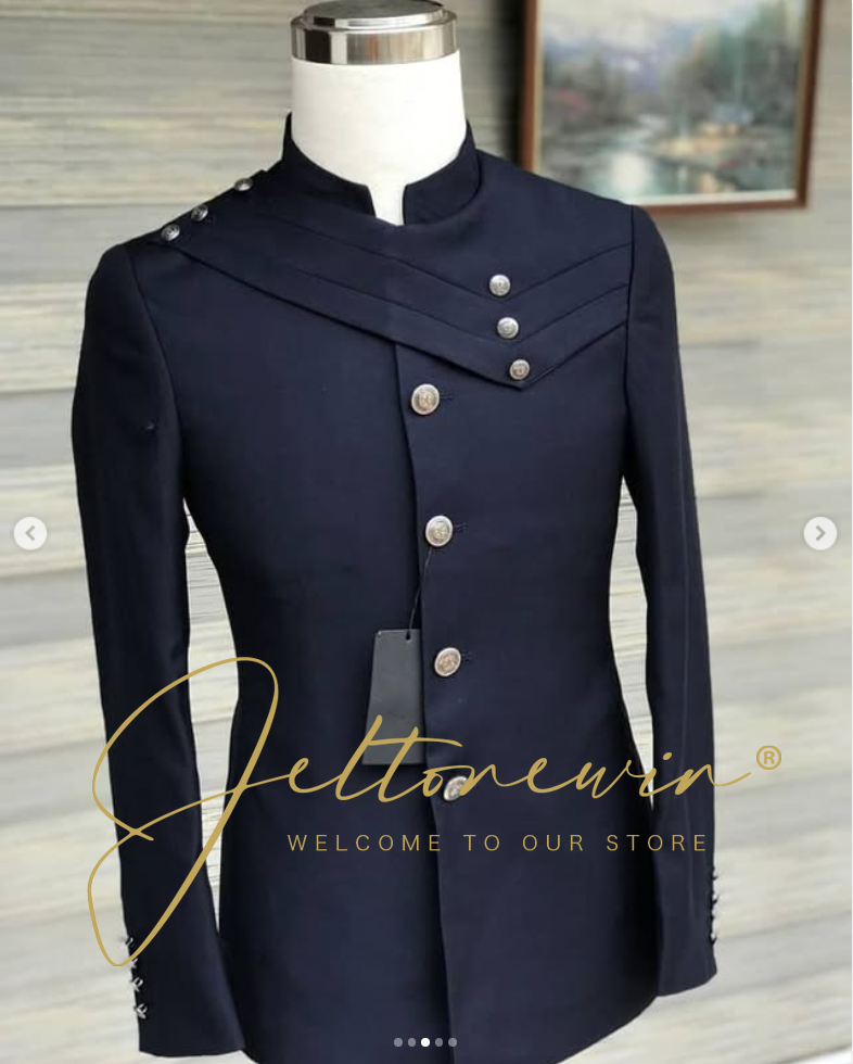 Men's Navy Blue Suit Set with  - Men'S Style Formal Wear ulasan dan harga