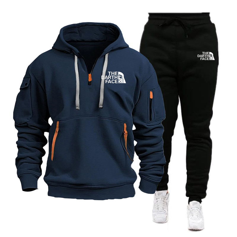 Men's hooded sports shirt set  - Mens Formal ulasan dan harga