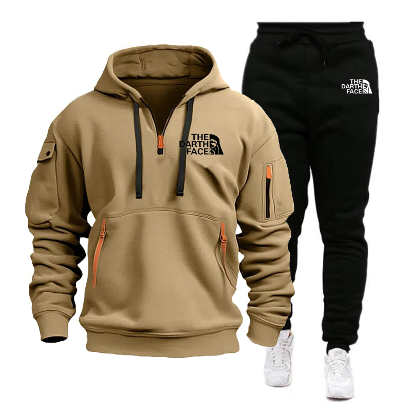 Men's hooded sports shirt set  - Mens Formal ulasan dan harga