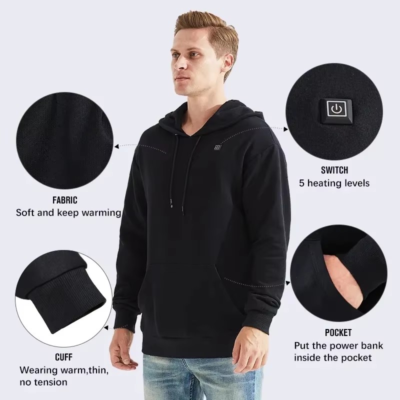 Women USB Heating Hoodies men  - Men Formal Wear Coat ulasan dan harga