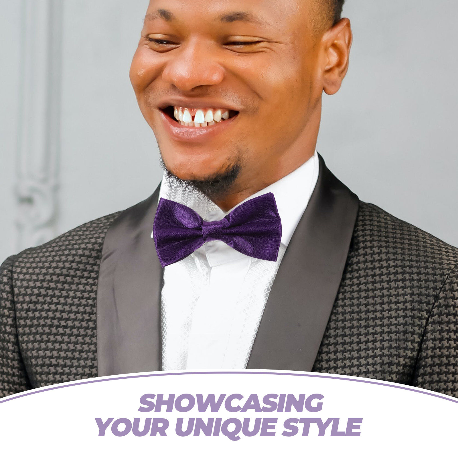 1Set Elegant Satin Bow Tie Cum - Men'S Formal Wear For Graduation ulasan dan harga