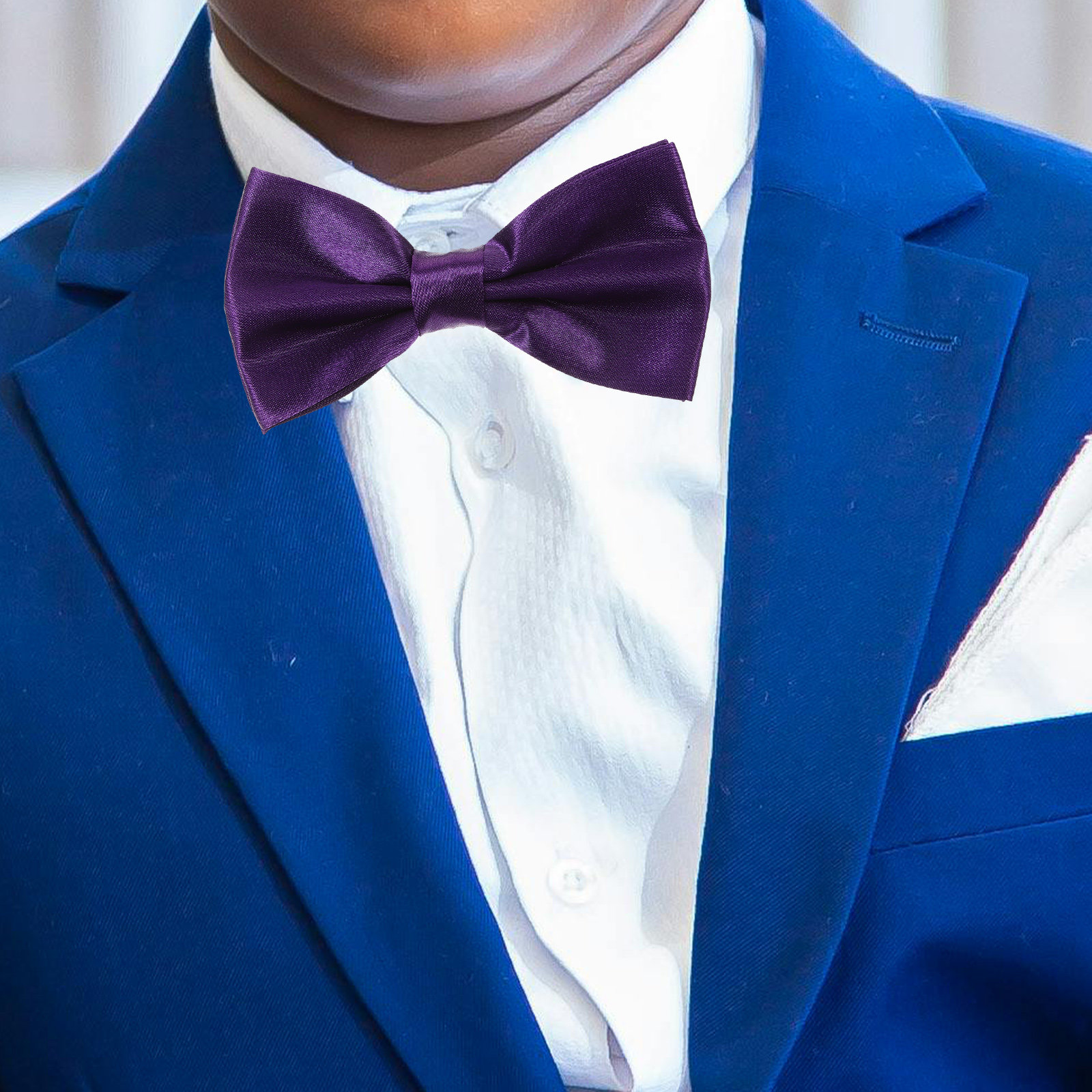 1Set Elegant Satin Bow Tie Cum - Men'S Formal Wear For Graduation ulasan dan harga