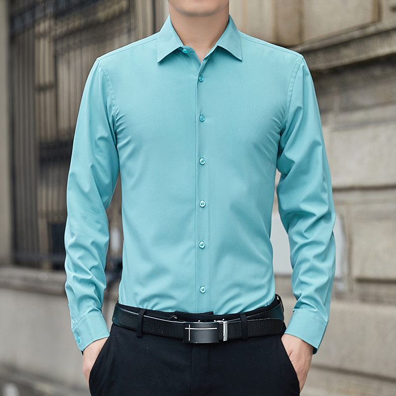 New Plus Size Men Solid Color  - Mens Formal ulasan dan harga