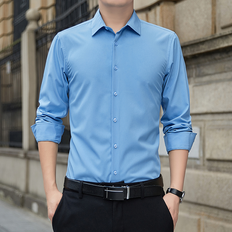 New Plus Size Men Solid Color  - Mens Formal ulasan dan harga