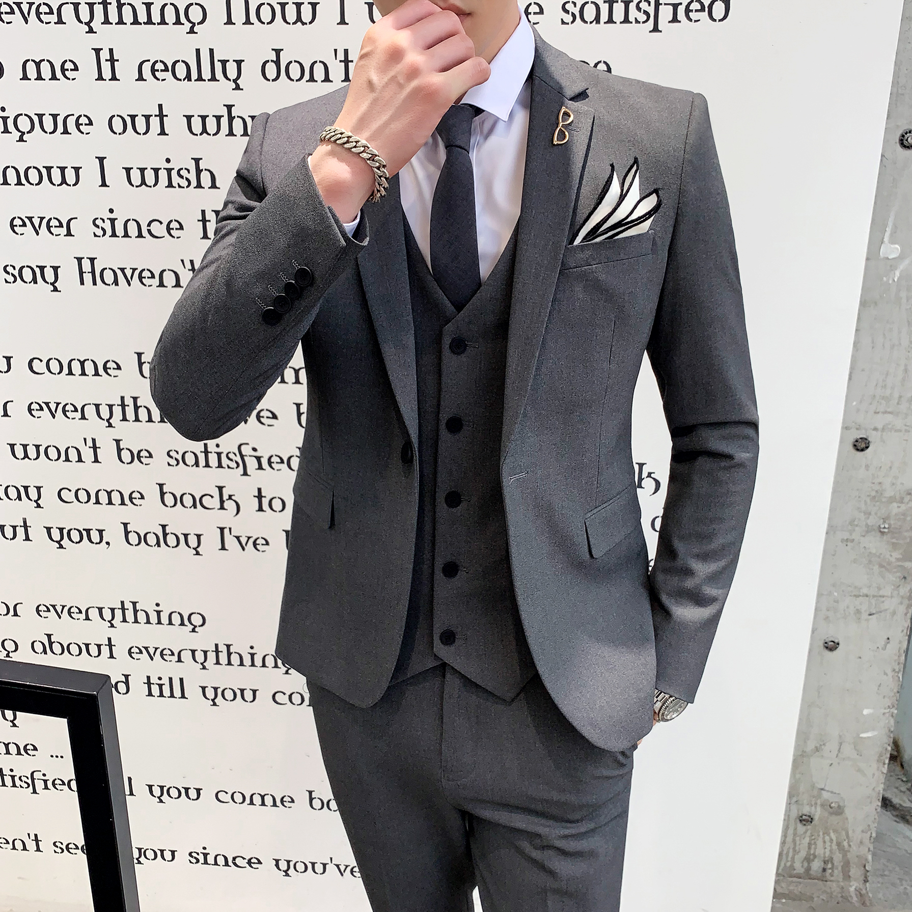 Three-piece suit men's formal  - Men Formal Wear Options ulasan dan harga