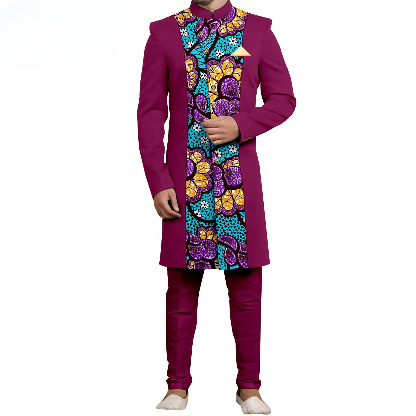Men`s Suit Slim Fit Embroidery - Mens Formal ulasan dan harga