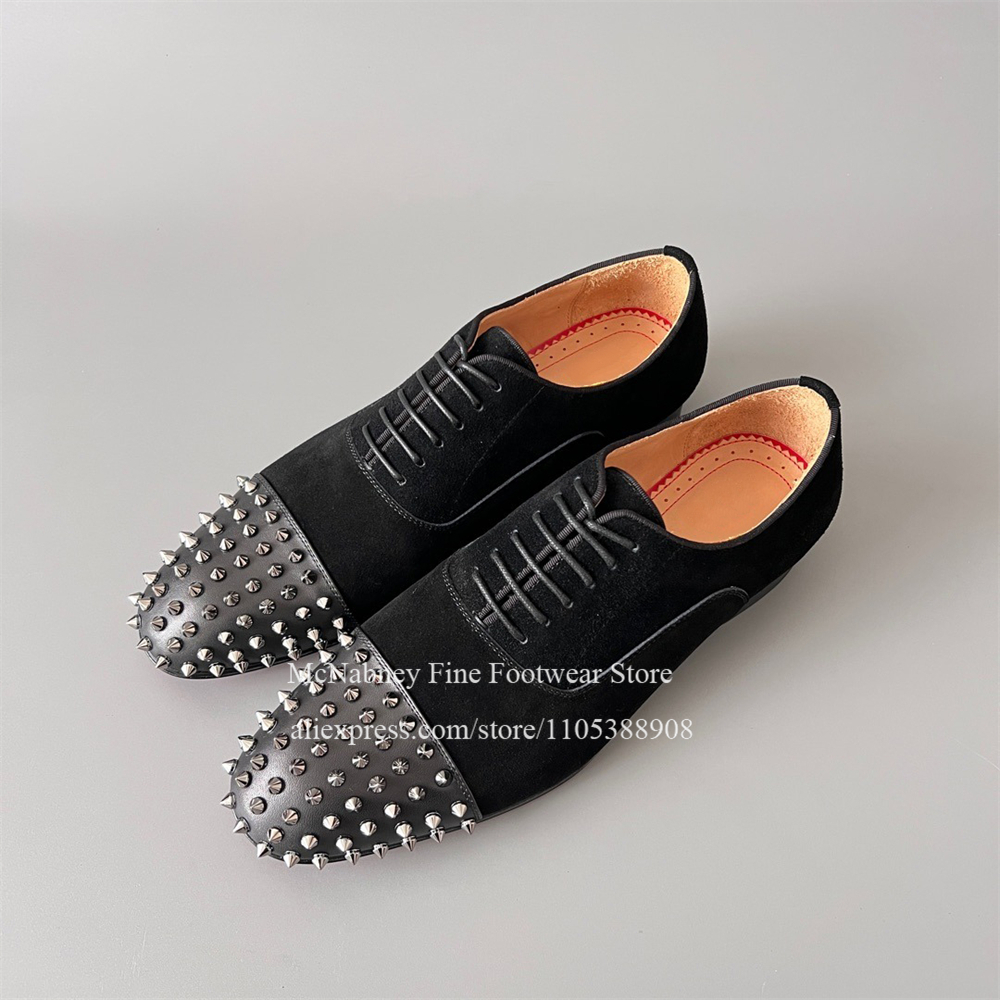 Spike Studs Leather Dress Shoe - Men'S Style Formal Wear ulasan dan harga