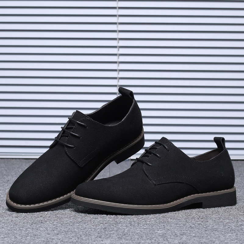 Mens Navy Blue Suede Leather O - Formal Men Daily Wear Footwear ulasan dan harga