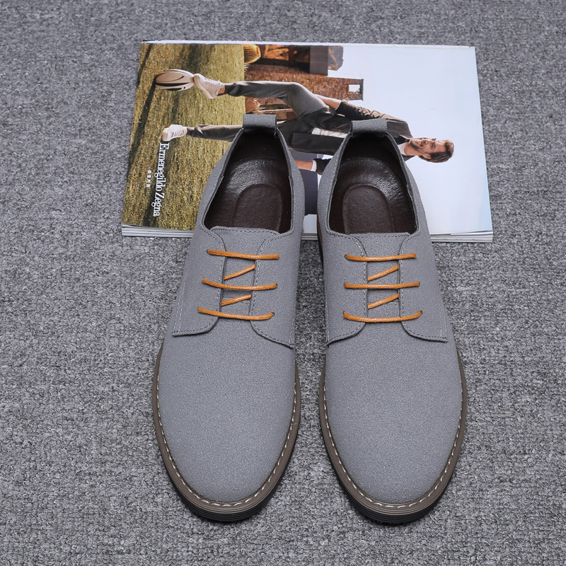 Mens Navy Blue Suede Leather O - Formal Men Daily Wear Footwear ulasan dan harga