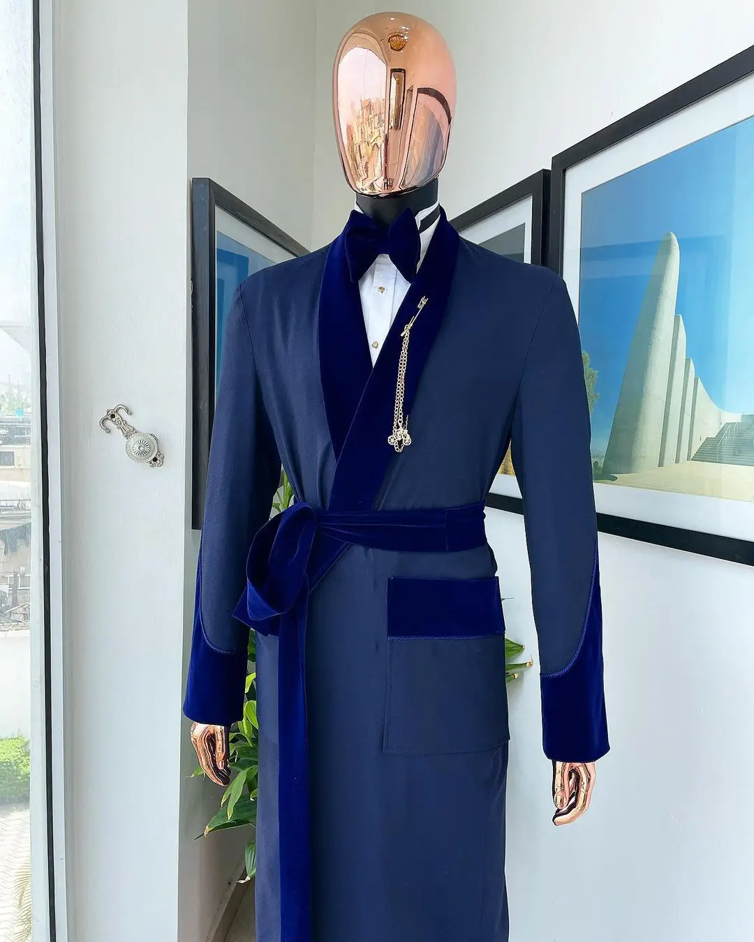 Tailor Made Royal Blue Men Sui - Men Formal Wear Coat ulasan dan harga