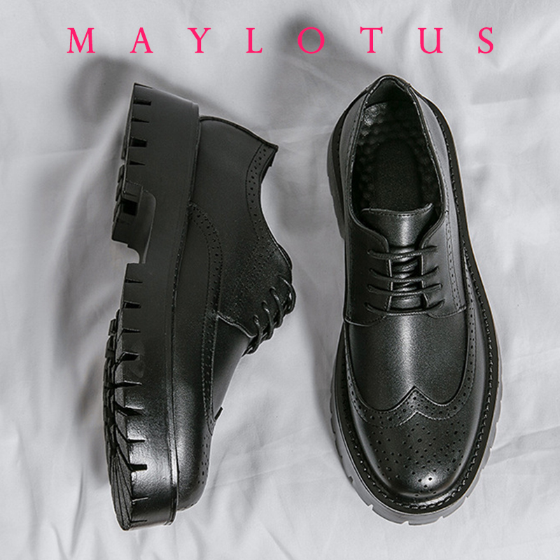 Men Brogue 5/8/10CM Platform H - Men Formal Wear Dress ulasan dan harga